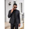 image:imageCOOFANDY Mens Mock Turtleneck Shirts Casual Premium Cotton Short Sleeve Shirt Basic Half Neck TShirtsBlack