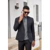 image:imageCOOFANDY Mens Mock Turtleneck Shirts Casual Premium Cotton Short Sleeve Shirt Basic Half Neck TShirtsGray
