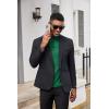 image:imageCOOFANDY Mens Mock Turtleneck Shirts Casual Premium Cotton Short Sleeve Shirt Basic Half Neck TShirtsGreen