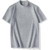 image:imageCOOFANDY Mens Mock Turtleneck Shirts Casual Premium Cotton Short Sleeve Shirt Basic Half Neck TShirtsLight Gray
