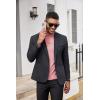 image:imageCOOFANDY Mens Mock Turtleneck Shirts Casual Premium Cotton Short Sleeve Shirt Basic Half Neck TShirtsPink
