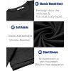 image:imageCOOFANDY Mens TShirts Summer Crew Neck Casual T Shirts Plain Short Sleeve Shirts Basic TeesA Black