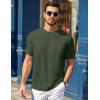 image:imageCOOFANDY Mens TShirts Summer Crew Neck Casual T Shirts Plain Short Sleeve Shirts Basic TeesArmy Green
