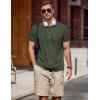 image:imageCOOFANDY Mens TShirts Summer Crew Neck Casual T Shirts Plain Short Sleeve Shirts Basic TeesArmy Green