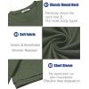 image:imageCOOFANDY Mens TShirts Summer Crew Neck Casual T Shirts Plain Short Sleeve Shirts Basic TeesArmy Green