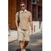 image:imageCOOFANDY Mens TShirts Summer Crew Neck Casual T Shirts Plain Short Sleeve Shirts Basic TeesB Light Khaki