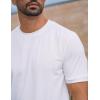 image:imageCOOFANDY Mens TShirts Summer Crew Neck Casual T Shirts Plain Short Sleeve Shirts Basic TeesB Whiteblack