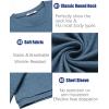 image:imageCOOFANDY Mens TShirts Summer Crew Neck Casual T Shirts Plain Short Sleeve Shirts Basic TeesDark Blue