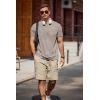 image:imageCOOFANDY Mens TShirts Summer Crew Neck Casual T Shirts Plain Short Sleeve Shirts Basic TeesKhaki