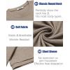 image:imageCOOFANDY Mens TShirts Summer Crew Neck Casual T Shirts Plain Short Sleeve Shirts Basic TeesKhaki