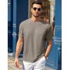 image:imageCOOFANDY Mens TShirts Summer Crew Neck Casual T Shirts Plain Short Sleeve Shirts Basic TeesKhaki