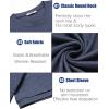 image:imageCOOFANDY Mens TShirts Summer Crew Neck Casual T Shirts Plain Short Sleeve Shirts Basic TeesNavy Blue