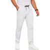 image:imageCOOFANDY Mens Drawstring Casual Pants Cotton Twill Elastic Waist Chino PantsWhite