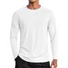 image:imageCOOFANDY Mens Sun Protection Shirts Long Sleeve Rash Guard Swim TShirts Lightweight Quick Dry Fishing Shirts1white
