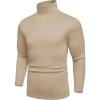 image:imageCOOFANDY Mens Turtle Neck Shirts High Neck Mock Neck T Shirts Long Sleeve Slim Fit Sweater Casual Thermal Pullover