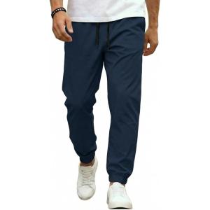 image:imageCOOFANDY Men Casual Joggers Pants Cotton Cargo Elastic Waist Chino Pants Twill Hiking Outdoor SweatpantsBlue