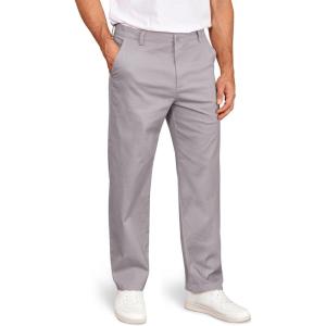 image:imageCOOFANDY Mens Casual Chinos Pants Classic Relaxed Fit Khaki Pants Wrinkle Free Stretch Dress PantsLight Grey