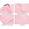 image:imageCOOFANDY Mens 2 Piece Linen Suits Set Regular Fit Casual Lightweight Linen Suit Blazer Jacket and PantsPink