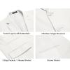 image:imageCOOFANDY Mens 2 Piece Linen Suits Set Regular Fit Casual Lightweight Linen Suit Blazer Jacket and PantsWhite