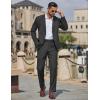 image:imageCOOFANDY Mens 2 Piece Suit Slim Fit Two Buttons Dress Suits Solid Jacket and Pants Set Tuxedo for Wedding Prom BusinessBlack