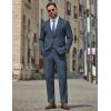 image:imageCOOFANDY Mens 2 Piece Suit Slim Fit Two Buttons Dress Suits Solid Jacket and Pants Set Tuxedo for Wedding Prom BusinessDark Blue