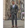 image:imageCOOFANDY Mens 2 Piece Suit Slim Fit Two Buttons Dress Suits Solid Jacket and Pants Set Tuxedo for Wedding Prom BusinessDark Gray