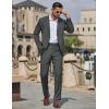 image:imageCOOFANDY Mens 2 Piece Suit Slim Fit Two Buttons Dress Suits Solid Jacket and Pants Set Tuxedo for Wedding Prom BusinessDark Gray