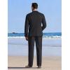 image:imageCOOFANDY Mens Linen Suits 2 Piece Regular Fit Suits Set Casual Lightweight Blazer Jacket and Pants for Summer WeddingBlack