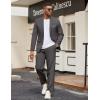 image:imageCOOFANDY Mens Suits 2 Piece Classic Fit Casual Suits Sets 2 Button Blazer Jacket And Dress Pants For Wedding Business PromDark Grey