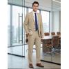 image:imageCOOFANDY Mens Suits 2 Piece Classic Fit Casual Suits Sets 2 Button Blazer Jacket And Dress Pants For Wedding Business PromKhaki