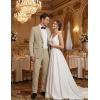 image:imageCOOFANDY Mens Suits 2 Piece Classic Fit Casual Suits Sets 2 Button Blazer Jacket And Dress Pants For Wedding Business PromKhaki