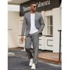 image:imageCOOFANDY Mens Suits 2 Piece Classic Fit Casual Suits Sets 2 Button Blazer Jacket And Dress Pants For Wedding Business PromLight Grey