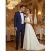 image:imageCOOFANDY Mens Suits 2 Piece Classic Fit Casual Suits Sets 2 Button Blazer Jacket And Dress Pants For Wedding Business PromNavy Blue