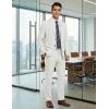 image:imageCOOFANDY Mens Suits 2 Piece Classic Fit Casual Suits Sets 2 Button Blazer Jacket And Dress Pants For Wedding Business PromWhite