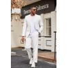 image:imageCOOFANDY Mens Suits 2 Piece Classic Fit Casual Suits Sets 2 Button Blazer Jacket And Dress Pants For Wedding Business PromWhite