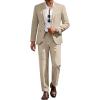 image:imageCOOFANDY Mens Suits 2 Piece Classic Fit Casual Suits Sets 2 Button Blazer Jacket And Dress Pants For Wedding Business PromKhaki