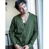 image:imageCOOFANDY Mens Cardigan Sweater Long Sleeve Lightweight Casual V Neck Button Down Knitted Sweater with PocketsArmy Green