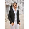 image:imageCOOFANDY Mens Cardigan Sweater Long Sleeve Lightweight Casual V Neck Button Down Knitted Sweater with PocketsBlack