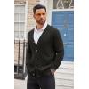 image:imageCOOFANDY Mens Cardigan Sweater Long Sleeve Lightweight Casual V Neck Button Down Knitted Sweater with PocketsBlack