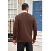 image:imageCOOFANDY Mens Cardigan Sweater Long Sleeve Lightweight Casual V Neck Button Down Knitted Sweater with PocketsBrown