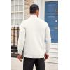 image:imageCOOFANDY Mens Cardigan Sweater Long Sleeve Lightweight Casual V Neck Button Down Knitted Sweater with PocketsIvory