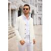 image:imageCOOFANDY Mens Cardigan Sweater Long Sleeve Lightweight Casual V Neck Button Down Knitted Sweater with PocketsIvory