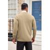 image:imageCOOFANDY Mens Cardigan Sweater Long Sleeve Lightweight Casual V Neck Button Down Knitted Sweater with PocketsKhaki