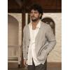 image:imageCOOFANDY Mens Cardigan Sweater Long Sleeve Lightweight Casual V Neck Button Down Knitted Sweater with PocketsLight Grey