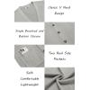 image:imageCOOFANDY Mens Cardigan Sweater Long Sleeve Lightweight Casual V Neck Button Down Knitted Sweater with PocketsLight Grey