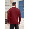 image:imageCOOFANDY Mens Cardigan Sweater Long Sleeve Lightweight Casual V Neck Button Down Knitted Sweater with PocketsWine Red
