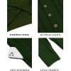 image:imageCOOFANDY Mens Cardigan Sweater Slim Fit Stand Collar Cardigan Casual Cable Knitted Button Down Sweater with PocketsArmy Green
