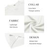 image:imageCOOFANDY Mens Sweater Crewneck Pullover Long Sleeve Lightweight Sweater Plain Knit Silm FitCream White