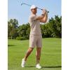 image:imageCOOFANDY Men Short Sets 2 Piece Outfits Casual Quarter Zip Polo Shorts Sets Textured Summer Outfits Fashion Tracksuit GolfMoon Gray