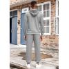 image:imageCOOFANDY Mens Tracksuit 2 Piece Hoodie Athletic Sweatsuits Casual Jogging Suit SetsGrey